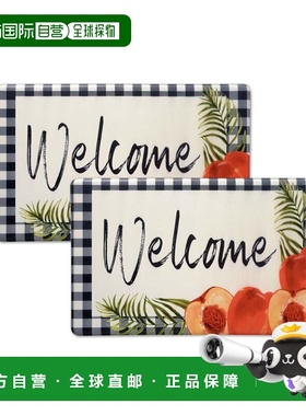 自营Bibb Home Anti Fatigue Foam Oversized Kitchen Mat - welc