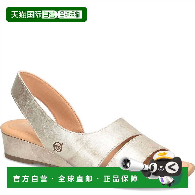 自营 born女士 Crista 浅金色奶冻凉鞋 - 浅金色奶冻 美国奥莱直