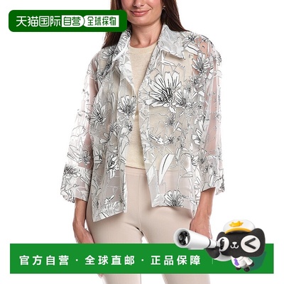 自营 Joseph Ribkoff燃尽Dolman夹克-白色 美国奥莱直发