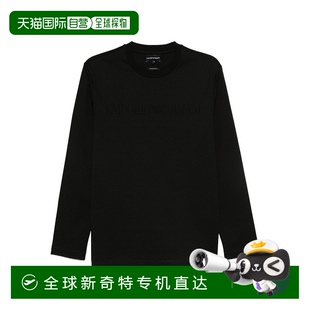 黑色 自营 T恤和Polo衫 Emporio 美国奥莱直发 Armani男式