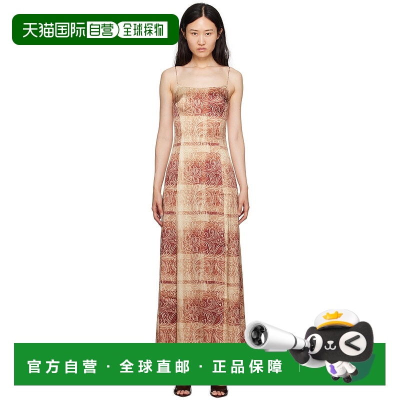 1h可退 香港直邮潮奢 Kim Shui 女士 独家发售棕色连衣裙 KS2023F