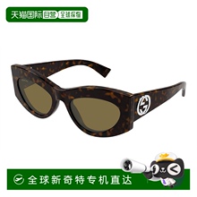 1h可退 香港直邮潮奢 Gucci 古驰 女士 全框太阳镜 GG1843S