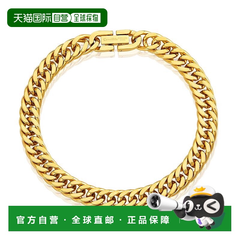 自营 Crucible Los Angeles Men's 8mm Wide Stainless Steel 8mm