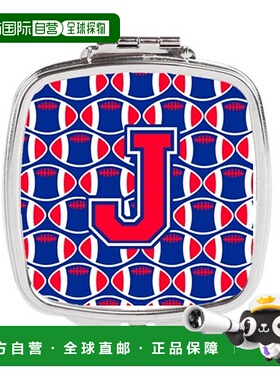 自营 Carolines Treasures CJ1076-JSCM 字母 J 足球哈佛深正品