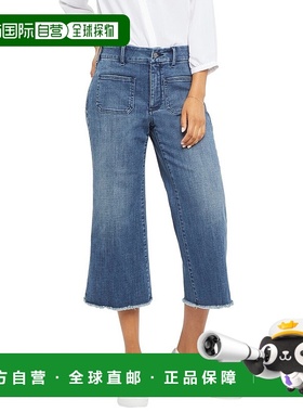 自营 NYDJ Patchie Major 阔腿七分裤 - 红色 美国奥莱直发短裤