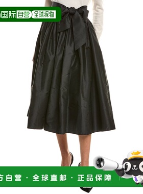 自营J.McLaughlin Alex Silk Skirt - black 美国奥莱直发半身裙