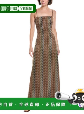 自营Ramy Brook Walker Maxi连衣裙-绿色长裙 美国直发奥莱