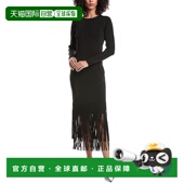 black 自营Toccin 美国奥莱直发 Midi Dress Darby Fringe