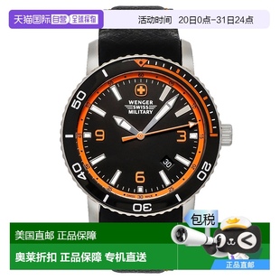 WENGER 男士 Roadster ARMY 毫米手表和手電筒 自營 01. SWISS
