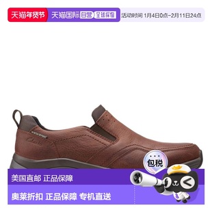 自营Clarks Wave  2.0 Edge in Brown Leather - brown oily 美国