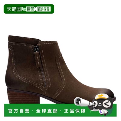 自营Clarks Charlten Ave Slate 26174177女士-棕色 美国奥莱直发