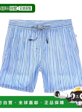 自营 vintage summer复古夏季Ponji Volley泳裤-蓝色 美国奥莱直
