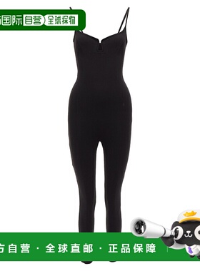 自营 paris georgia巴黎佐治亚州甜心内衣领口紧身连身裤-黑色 美