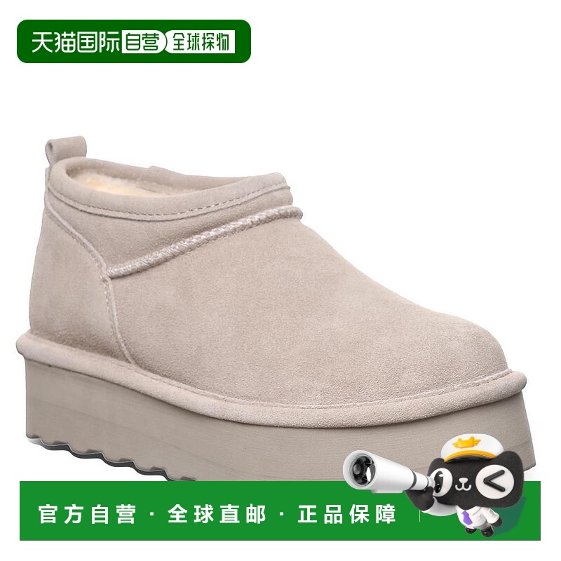 1h可退 【美国直邮】bearpaw 女士 靴子雪地靴皮鞋麂皮保暖