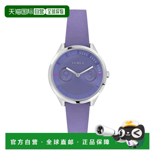 自营Furla/芙拉 Metropolis Lillac 表盘牛皮手表女 美国奥莱直发