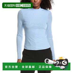 自营Avec Les Filles Mesh Top - blue 美国奥莱直发性感女装上衣