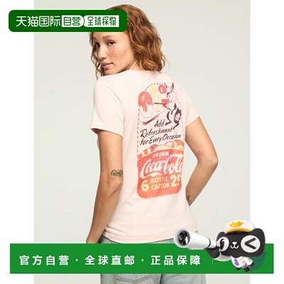 自营lucky brand幸运品牌女可口可乐兔子经典船员-浅粉色 美国奥