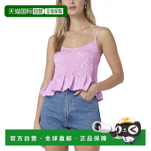 自营Saltwater Luxe Smocked Tank - Red 吊带背心美国直发奥莱