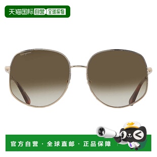 自营Salvatore Ferragamo Green Gradient Oval Ladies Sunglasse