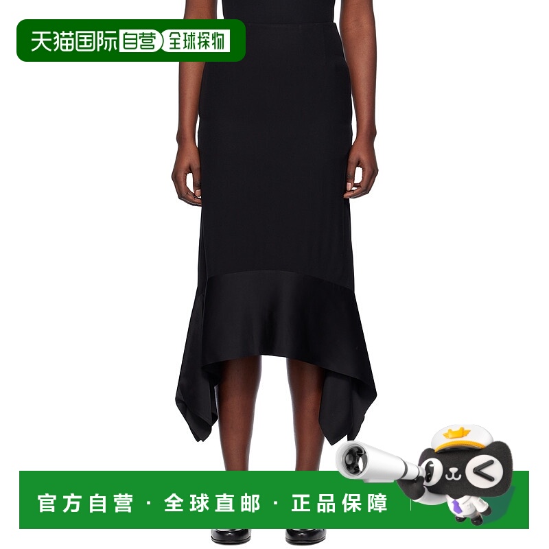 1h可退 香港直邮潮奢 TOTÊME 女士 黑色 Sash 半身裙 241WRB1016F