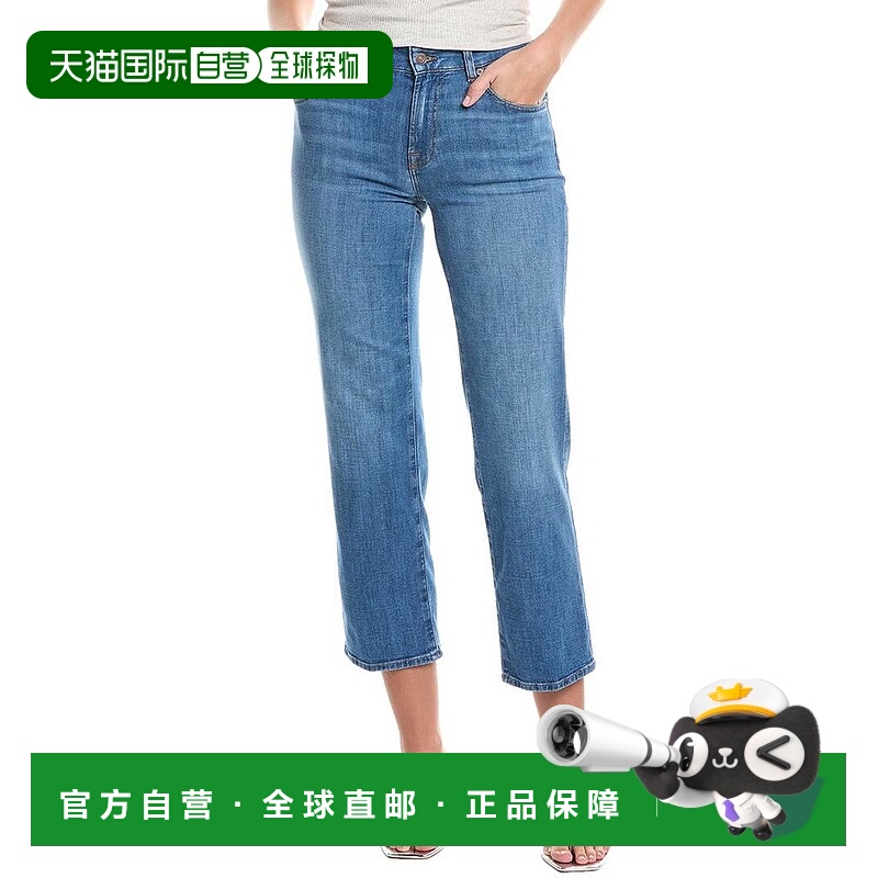 1h可退 【美国直邮】7 for all mankind 女士 牛仔裤直筒口袋