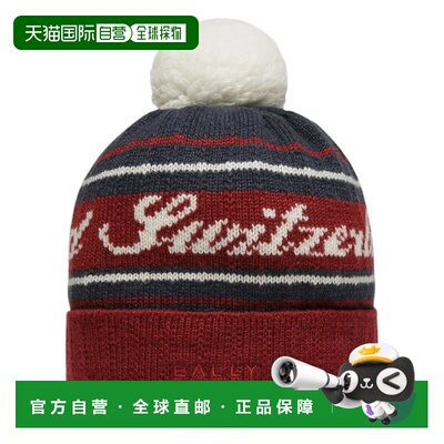自营 Bally 6302898 Heritage Red/Midnight Blue Cashmere Switz