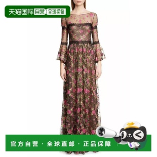 连衣裙长袖 1小时内可退 女士 marchesa 蕾丝优雅精致 美国直邮