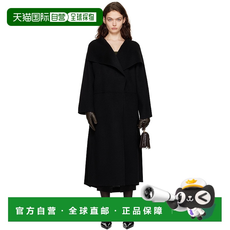 1h可退 香港直邮潮奢 TOTÊME 女士 黑色 Signature 大衣 21111071