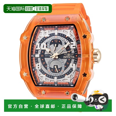 自营Invicta Men's Racing 48.5mm Orange Quartz Watch - orange
