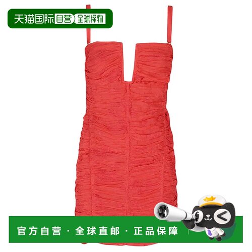 自营sabina musayevLivia Dress - red 美国奥莱直发连衣裙吊带