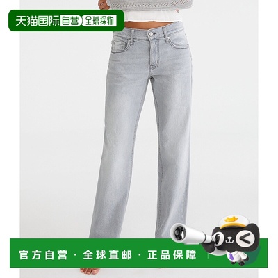 自营 Aeropostale 低腰宽松牛仔裤 - 灰色水洗 美国奥莱直发