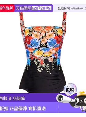 自营 Johnny Was 女士黑色皇家褶饰  尼龙连体衣 多色 - 多色 美