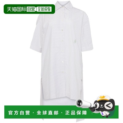 1h可退 香港直邮潮奢 J.W. Anderson 女士 白色 Stepped Hem Shir