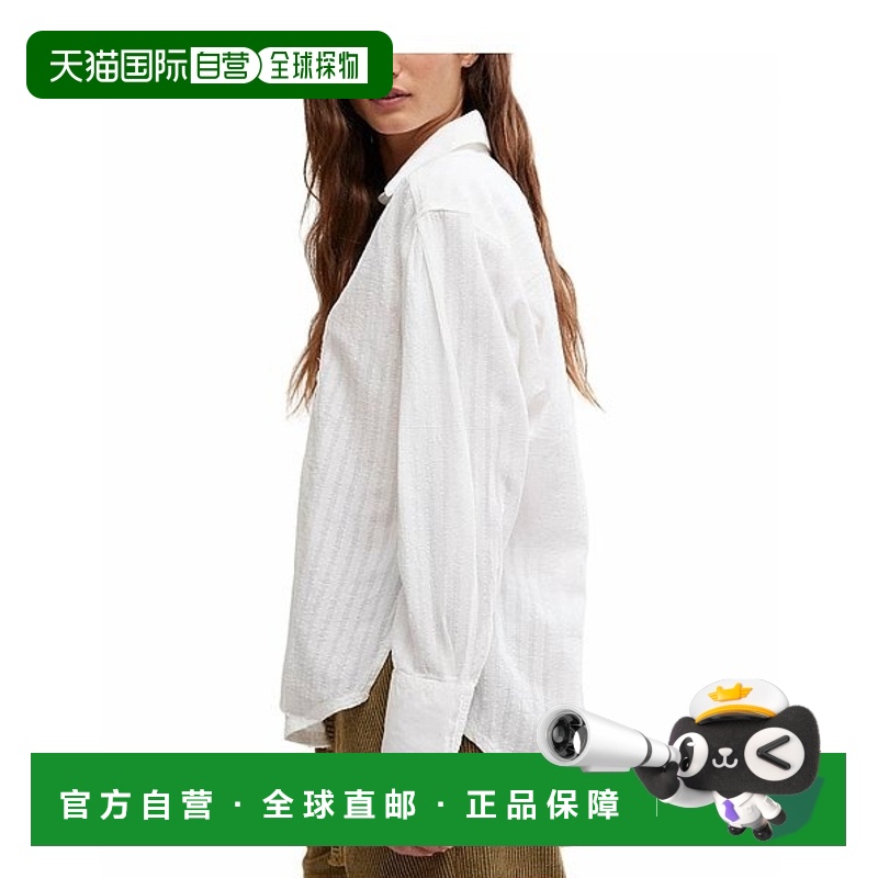 自营 free peopleTuxy Vibes光学白色衬衫-光学白色 美国奥莱直发