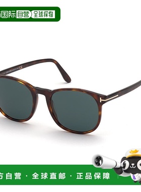 自营 Tom Ford太阳镜圆形全边，哈瓦那框架和蓝色镜片Ft085854V-