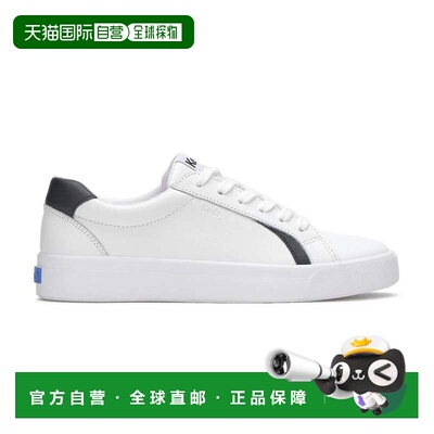 自营Women's Keds Pursuit Sneakers White Leather Platform Sho