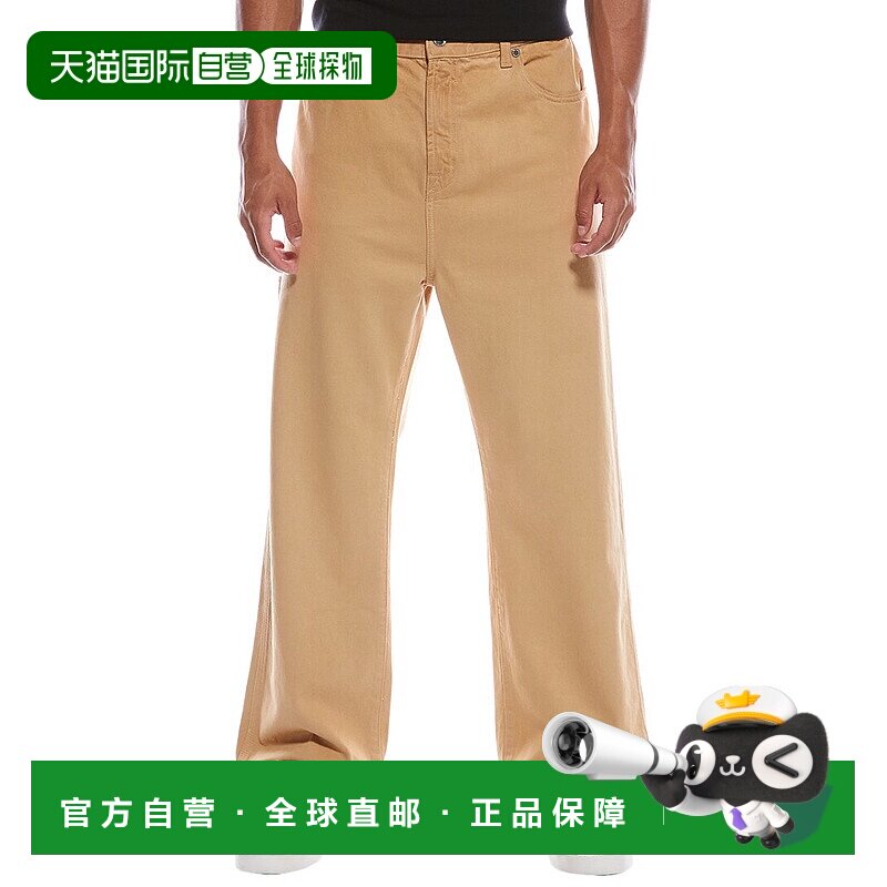 自营7 for all mankind7全人类冬季沙漠实用宽腿牛仔裤-棕色 美国
