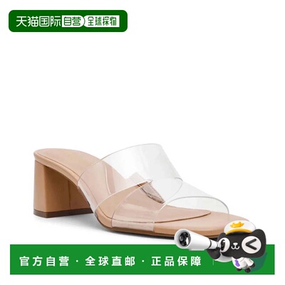 自营Anne Klein Kamryn Sandals Women's Clear Slip On Square T