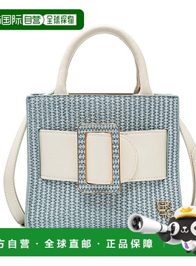 自营mia k collectionMia K的Tilly Mini女式手提包-蓝白色 美国