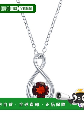 自营 simona纯银圆形无限设计项链 - 红色 美国奥莱直发吊坠