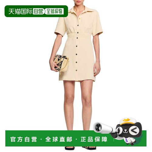 自营Sandro Ella Dress - brown 美国奥莱直发