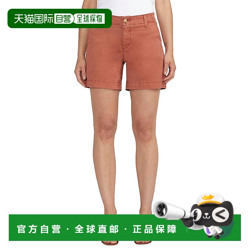 自营jag酸辣酱色织物染色奇诺中腰短裤 美国奥莱直发