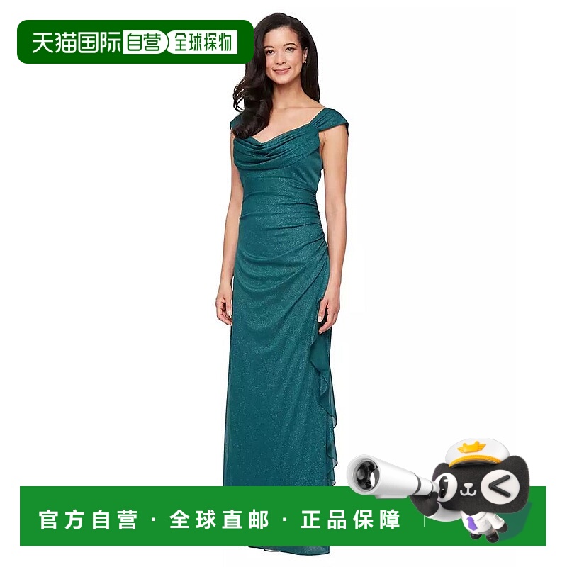 1h可退 【美国直邮】alex evenings 女士 连衣裙长裙
