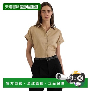 lauren ralph 女士 衬衫 衬衣 1h可退 短袖 美国直邮