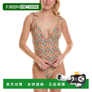 自营solid & striped纯色条纹 Olympia 连体泳衣 - 橙色 美国奥莱