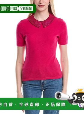 自营J.McLaughlin Lucy Cashmere Sweater - fuchsia 美国奥莱直
