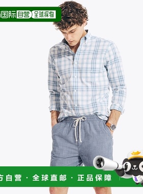 自营 Nautica 7 英寸 Boardwalk 短船 - 蓝色船尾 美国奥莱直发