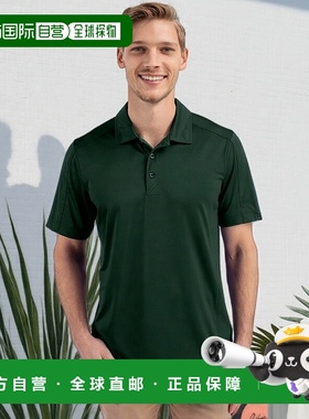 自营 cutter & buckCutter&Buck Prospect纹理弹力男式短袖翻领衬