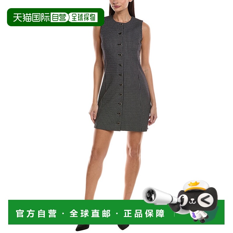 自营rag & bone Irina Button Mini Dress - blue 美国奥莱直发