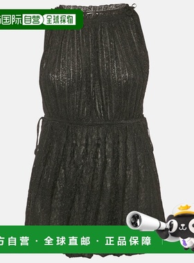 自营M Missoni Black Lurex Knit Sleeveless Tunic Top - black